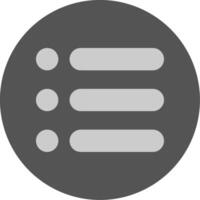 Menu Solid Grey Minimal Icon vector
