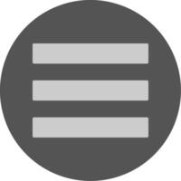 More Solid Grey Minimal Circle Icon Design vector