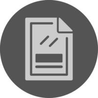 File Solid Grey Minimal Circle Icon vector