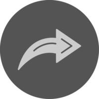 Share Solid Grey Minimal Circle Icon Design vector