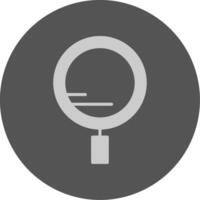 Search Solid Grey Minimal Circle Icon Design vector