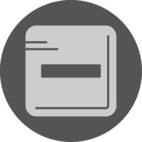 Remove Solid Grey Minimal Circle Icon Design vector