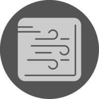 Wind Solid Grey Minimal Circle Icon vector