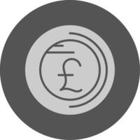 Pound sign Solid Grey Minimal Circle Icon vector