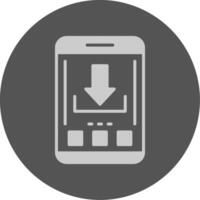Download Mobile Interface Solid Grey Minimal Circle Icon vector