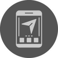 Share Mobile Interface Solid Grey Minimal Circle Icon vector