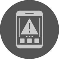 Error Mobile Interface Solid Grey Minimal Circle Icon vector