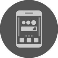 Loading Mobile Interface Solid Grey Minimal Circle Icon vector