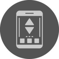Sort Mobile Interface Solid Grey Minimal Circle Icon vector