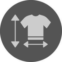 Size Guide Solid Grey Circle Icon vector