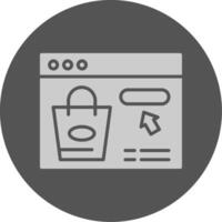Shop Now Solid Grey Circle Icon vector