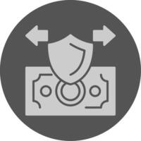 Secure Payment Solid Grey Circle Icon vector