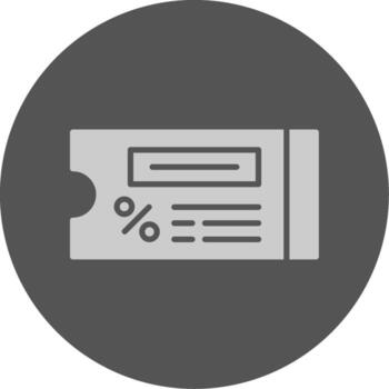 cupón código sólido gris circulo icono vector