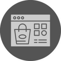 Shopping Category Solid Grey Circle Icon vector