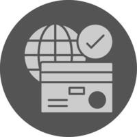 Payment gateway Solid Grey Icon vector