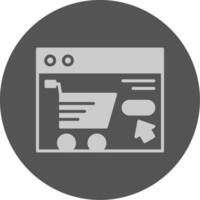 E-commerce Solid Grey Circle Icon vector