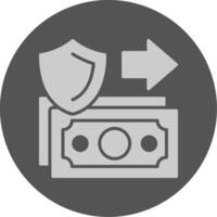 Secure transaction Solid Grey Circle Icon vector