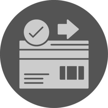 Payment Solid Grey Circle Icon vector