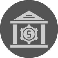 Monetary policy Solid Grey Circle Icon vector