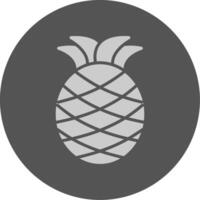 Pineapple Solid Grey Circle Icon vector