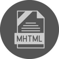 MHTML Format Solid Grey Circle Icon vector