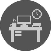 Work Environment Solid Grey Circle Icon vector