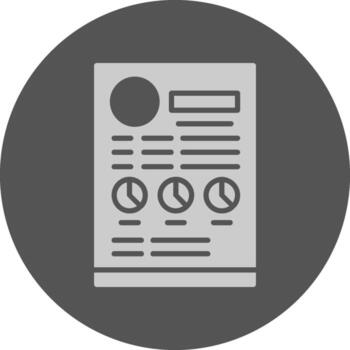 CV sólido gris circulo icono vector