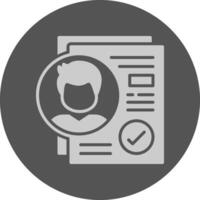 Acceptance Solid Grey Circle Icon vector