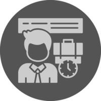Flexibility Solid Grey Circle Icon vector