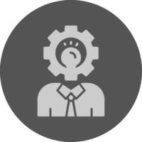 Skills Solid Grey Circle Icon vector