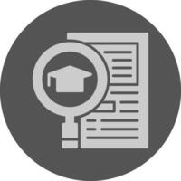 Qualifications Solid Grey Circle Icon vector