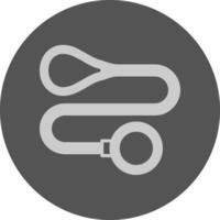 Dog leash Solid Grey Circle Icon vector