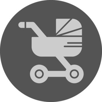 paseante sólido gris circulo icono vector