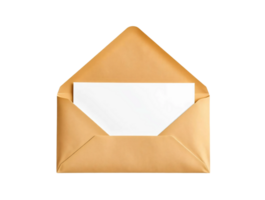 An open envelope with a blank piece of paper inside png