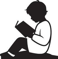 Serene Child Immersed in Captivating Book, Enjoying Peaceful Reading Moment at Home - Professional digital artwork with vibrant colors and detailed composition vector