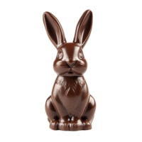Chocolate bunny isolated on transparent background png