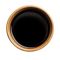 Bowl of soy sauce isolated on transparent background png