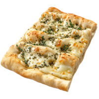 Flatbread Topped with Cheese and Herbs isolated on transparent background png