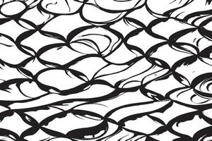 Explore this bold abstract pattern made of flowing black ink brush strokes. Ideal for wallpapers, textiles, posters, digital art, and background designs with an expressive, modern aesthetic. vector