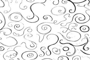 Download this seamless black and white swirl pattern with hand-drawn spirals. Perfect for abstract art, wallpapers, digital papers, and modern textile or graphic design backgrounds. vector