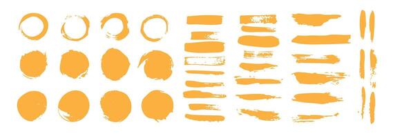 Creative hand drawn ui elements for decoration and annotation in various shapes and styles vector