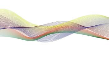 Colorful Abstract Wave Lines Background vector