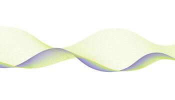 Purple and Green Abstract Wave Background vector