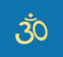 The Symbol of Om A Profound Spiritual Significance and Source of Inner Serenity and Peace vector
