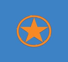 Geometric Star Design Created on a Beautiful Blue Background for Innovative Visual Appeal vector