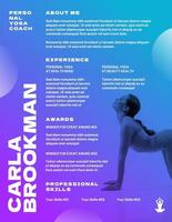 Yoga Personal Coach Resume Template
