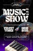 music show poster template design ideas