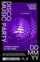 Disco Music Event Poster Template