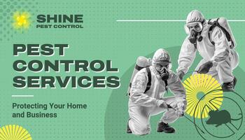 Green Business Card Pest Control Services template