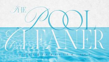 Swimming Pool Cleaner Service Business Card template